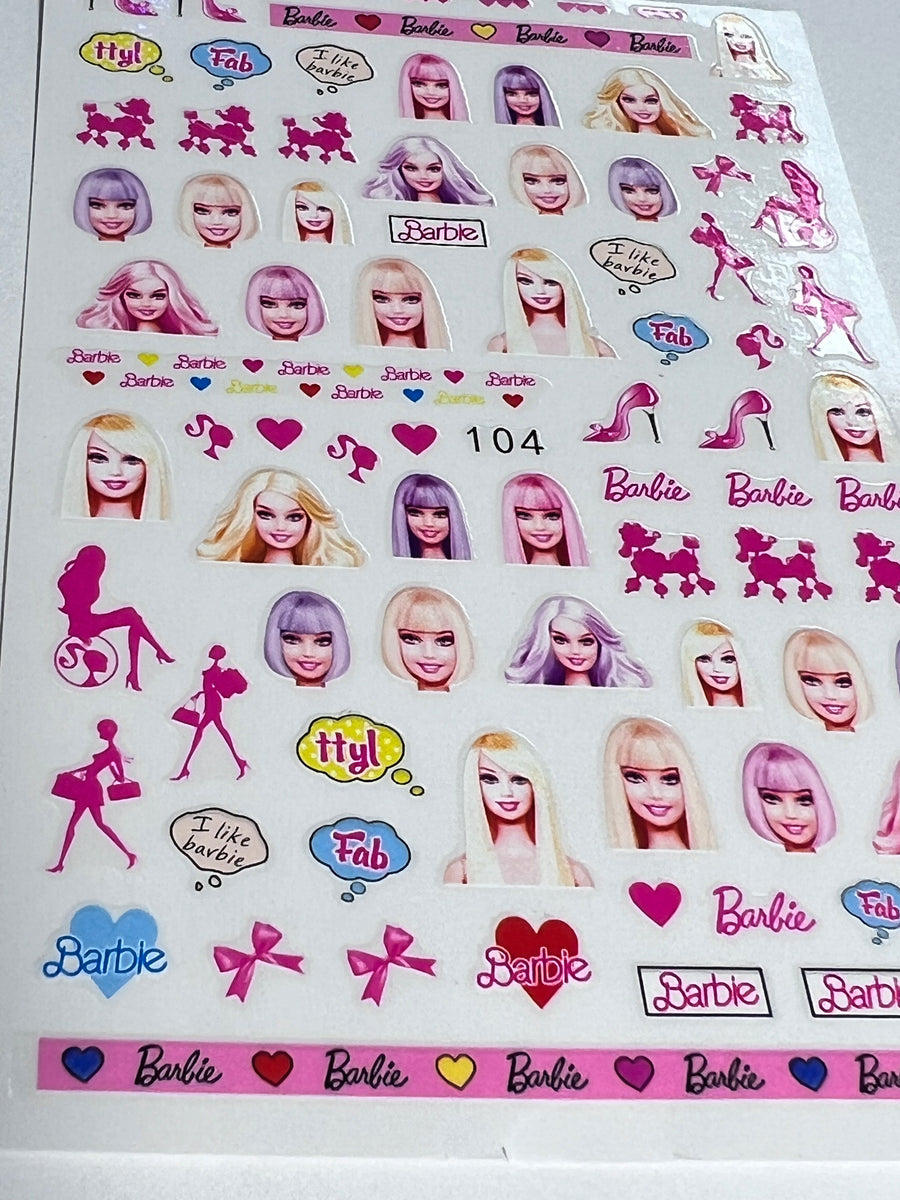 Barbie sticker sheet -  México