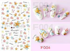 Starfish Nail Sticker F004