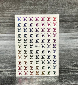 Nail Sticker - D038 LV