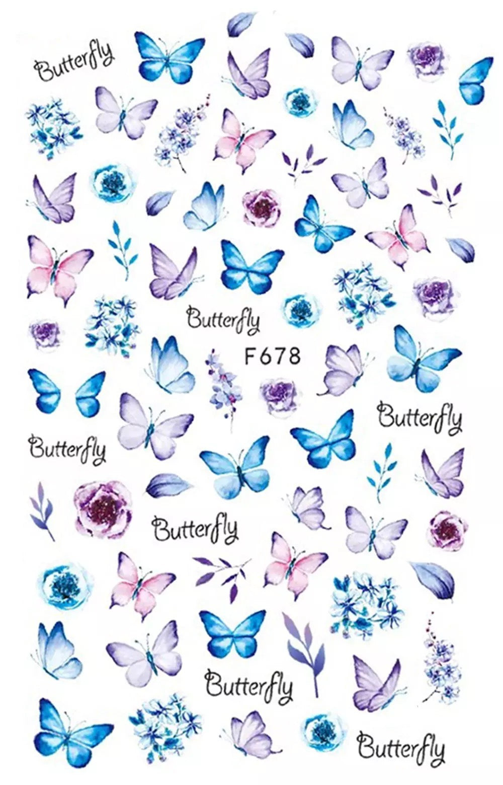 Butterfly sticker F678