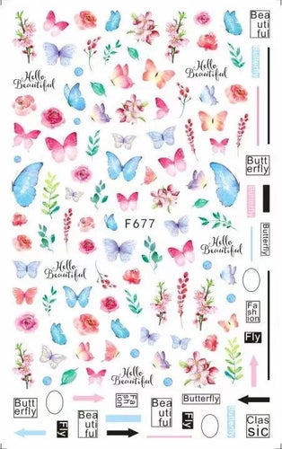 Butterfly Sticker F677