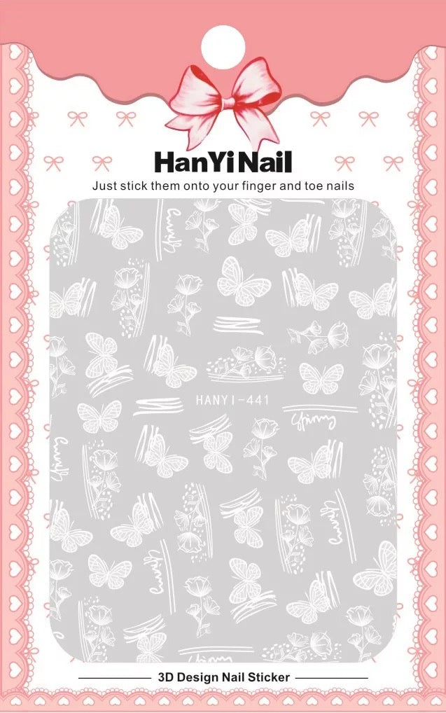 Butterfly & Flower Stickers Hanti-441