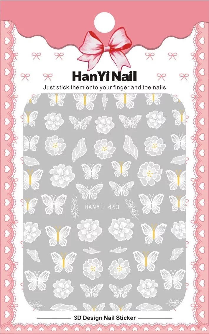 Butterfly&Flower Stickers HANYI-463