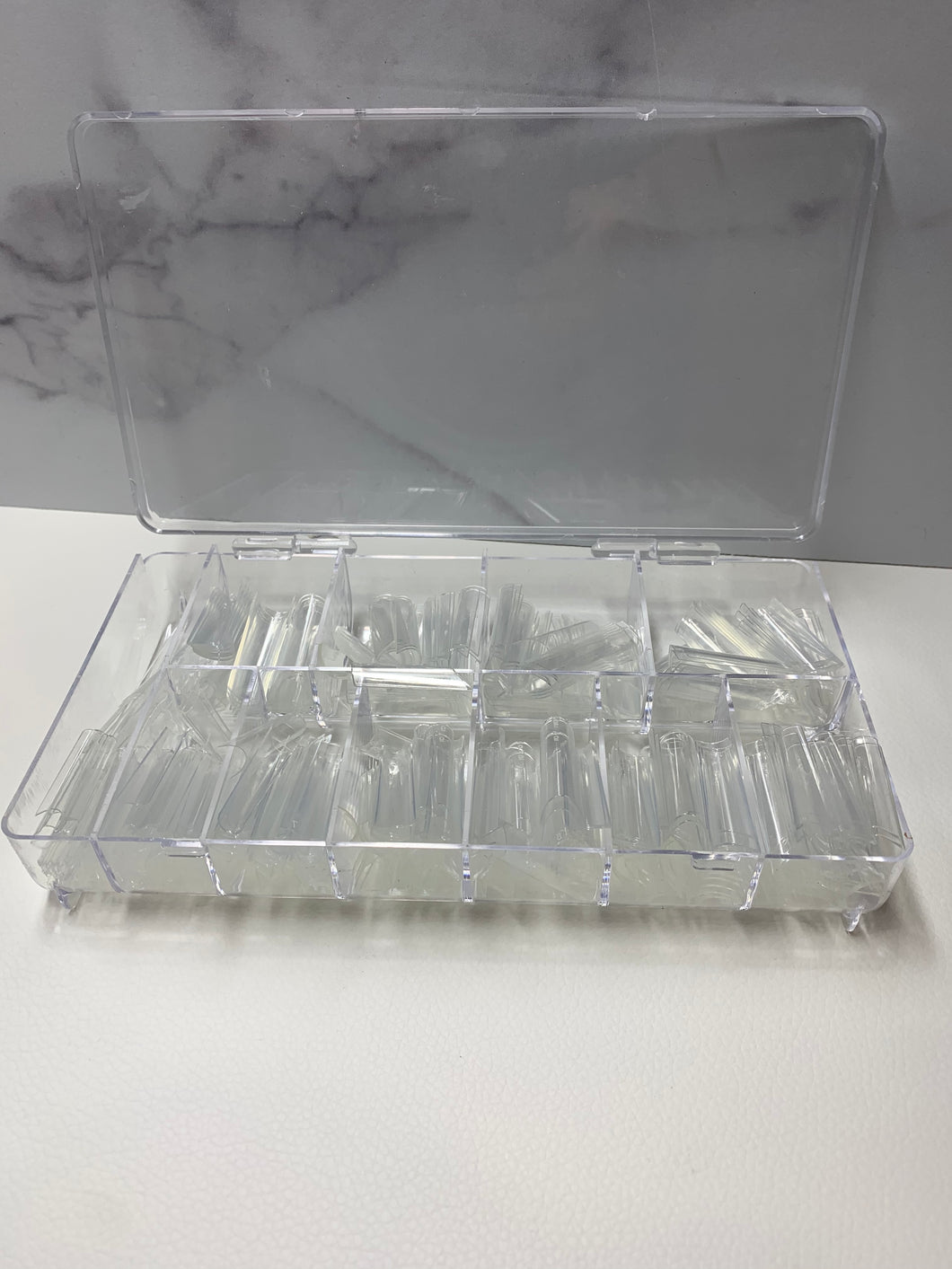 Square nail tips 550 pc clear