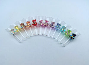 Teddy bears 6.5mm /7.5mm 24 pcs