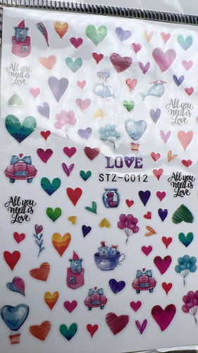 Sticker valentines