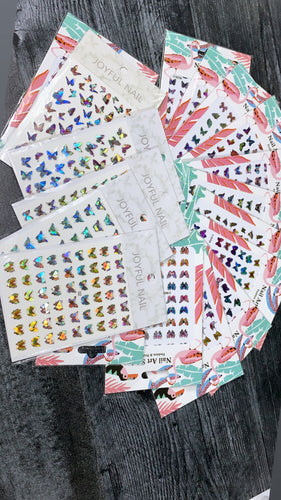 Stickers metalicos  18 unidades