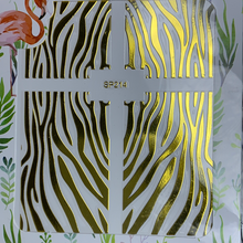 Stickers metalicos animal print 5 units ( SP-210,214,211,216,217)