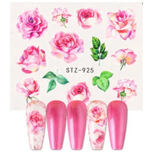 Water decal floral 24 unidades