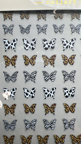 Sticker mariposas animal print