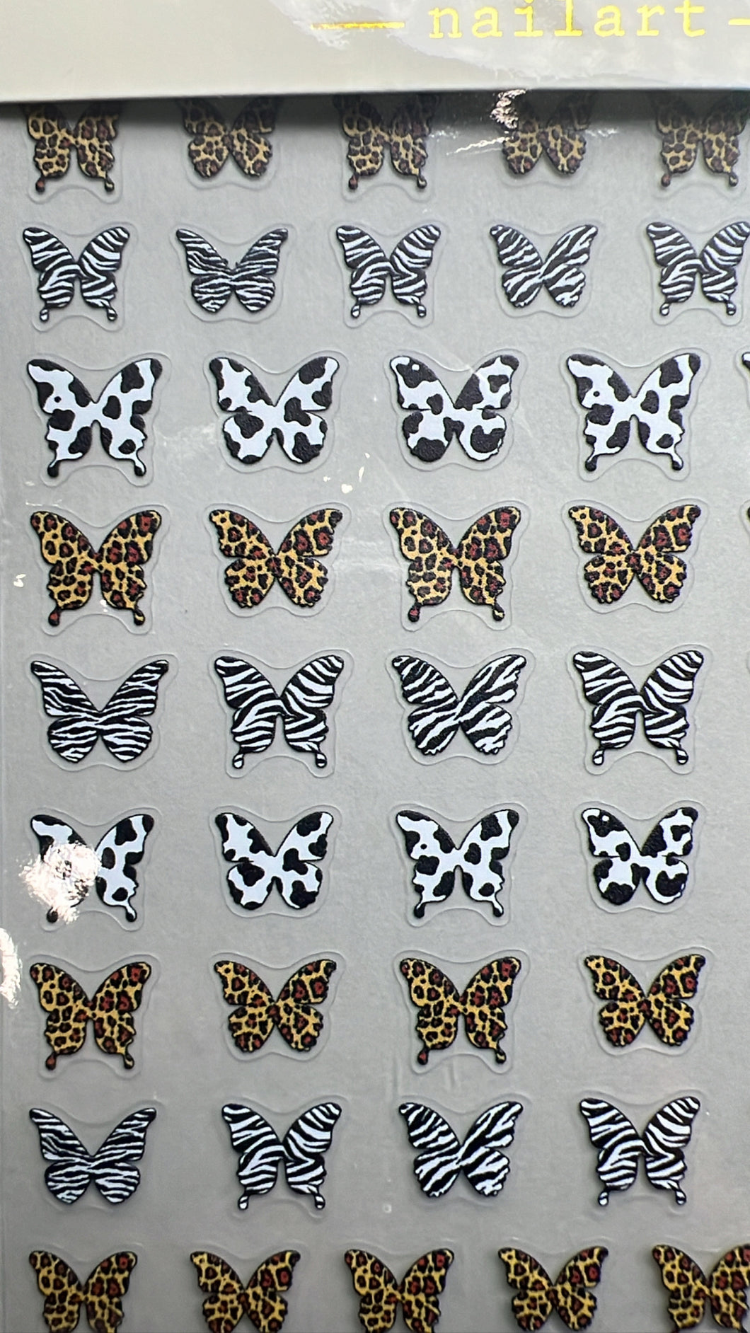 Sticker mariposas animal print