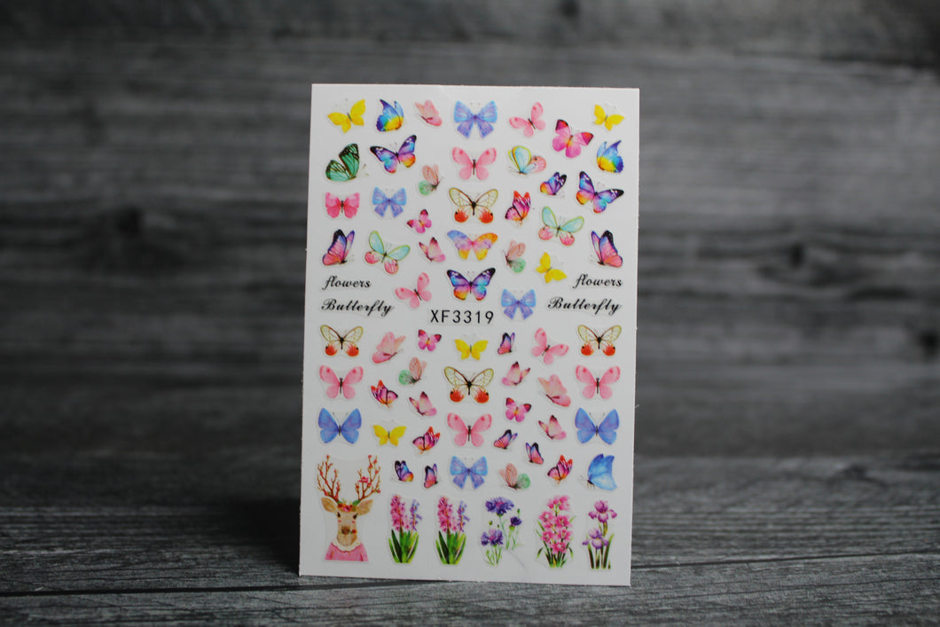 Butterfly Stickers XF3319