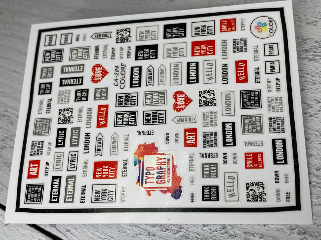 Graphic Sticker CA-204