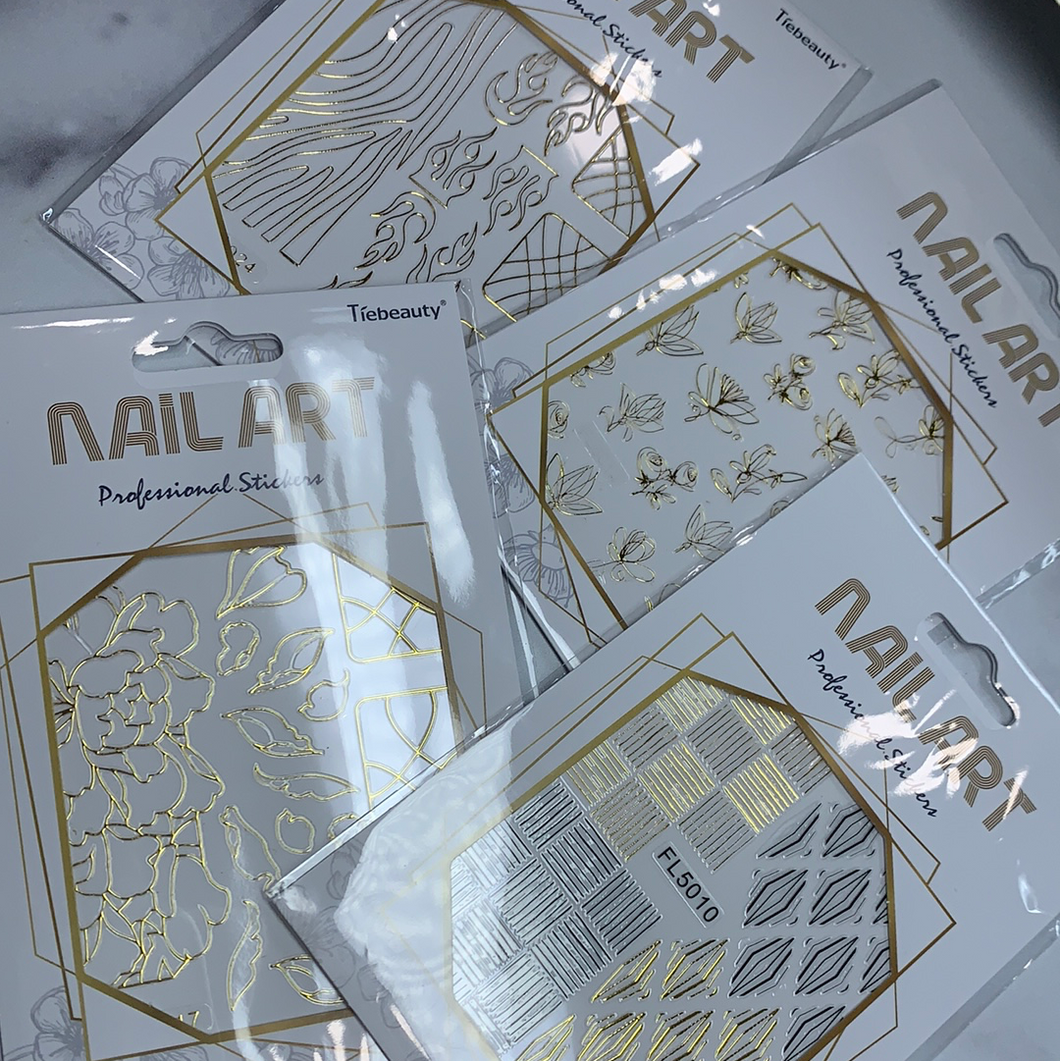 Stickers metalico 4 units